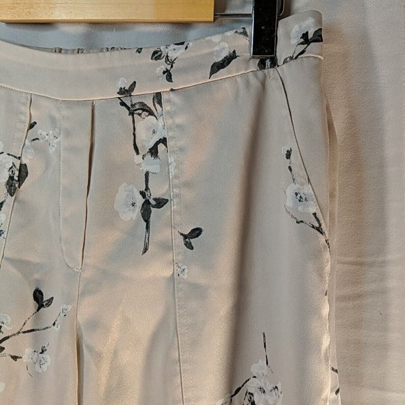 Dynamite Cream Floral Pants Pockets Elastic Waistband Womens Medium M Flowers - Picture 3 of 11